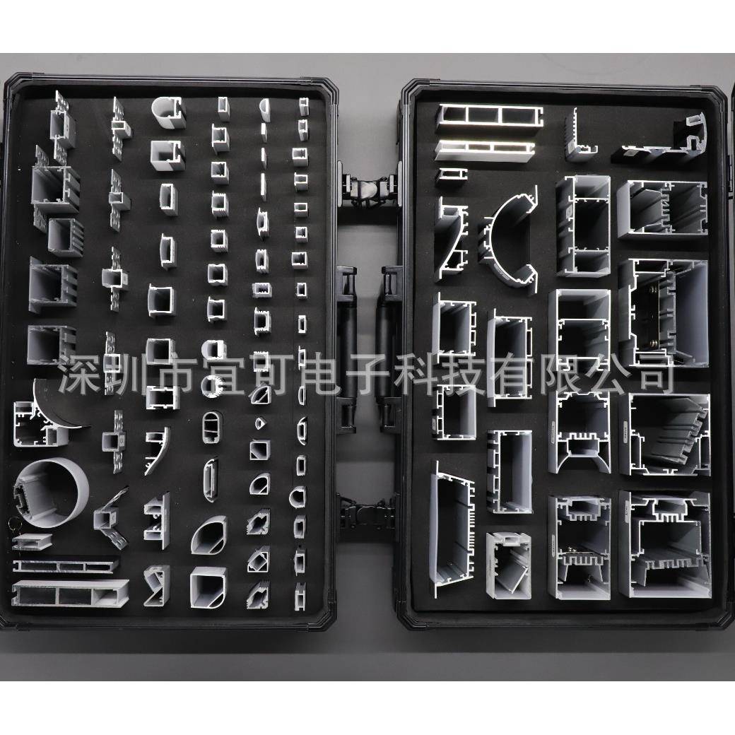 工厂直销LED线条灯挤压铝槽外壳套件灯槽样品箱led铝型材