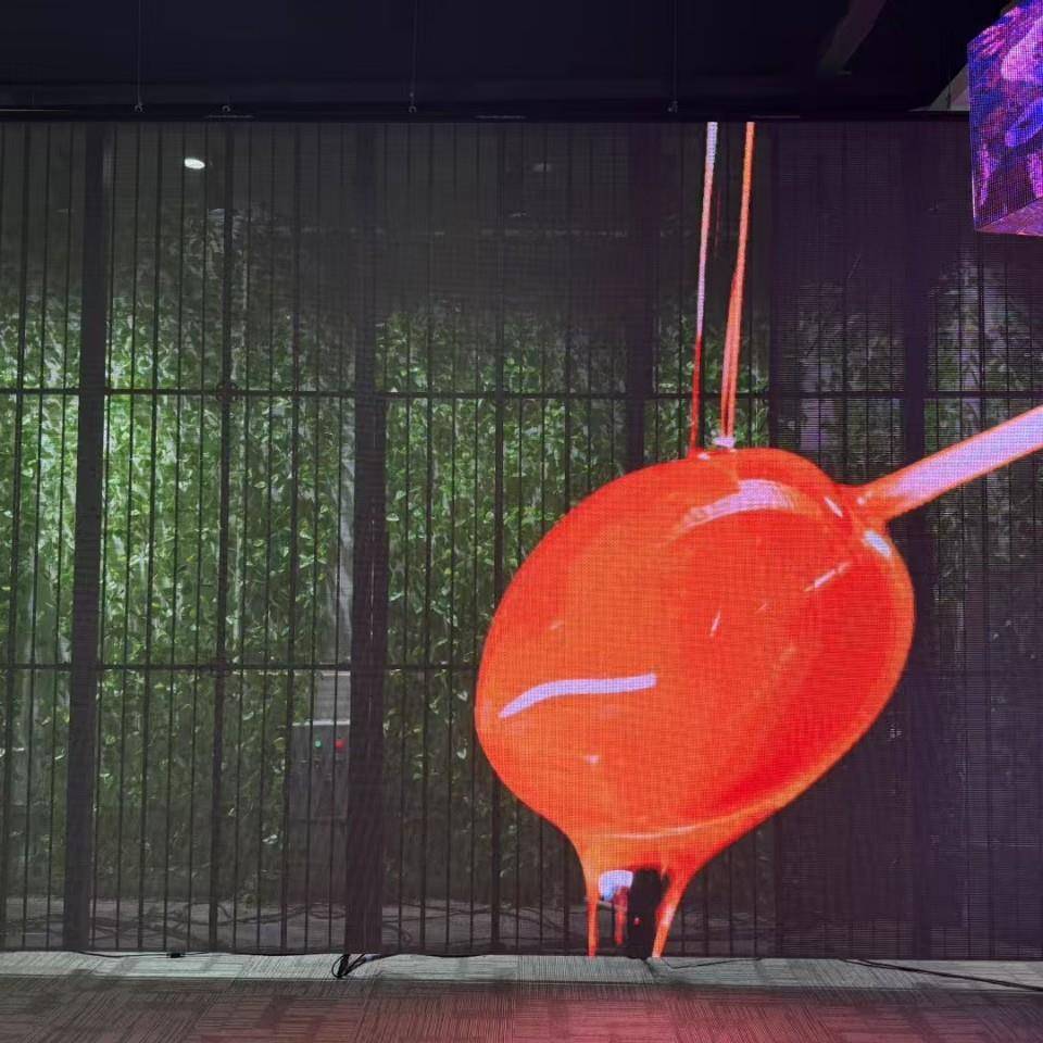 室内led显示屏展厅无缝拼接透明屏幕P2.84-5.62小间距led广告屏