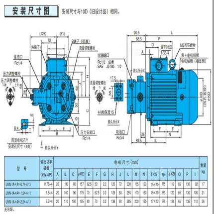 NACHI电机泵不二越UVN-1A-1A3-15-4-6267B油泵
