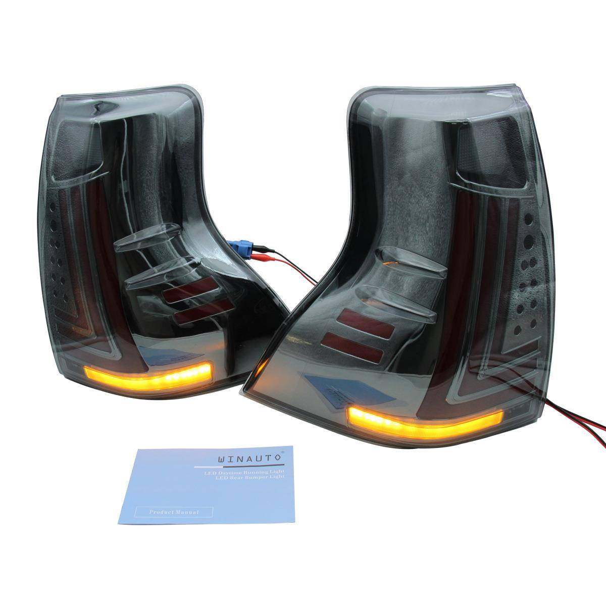 适用于10-17年丰田霸道普拉多尾灯总成熏黑款改装刹车灯