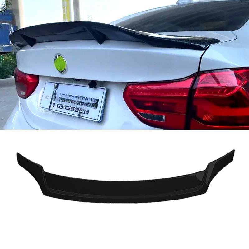 适用宝马17-23款F52三厢新1系改装尾翼定风翼118i升级碳纤纹亮黑