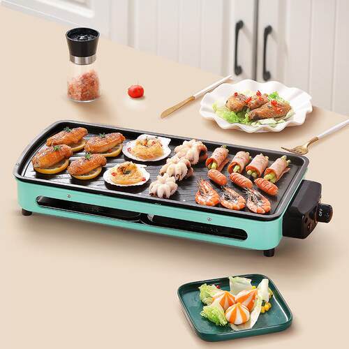 多功能家用无烟烤串机韩式BBQ烧烤架可拆卸分离式煎烤两用电烤盘