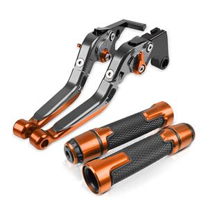 适用KTMDUKE250/125/200/390RC390改装刹车牛角折叠离合拉杆