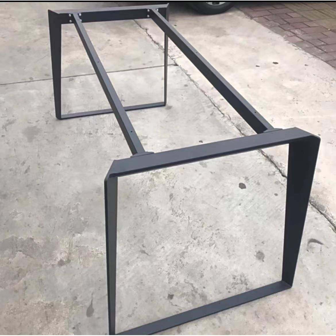 天台华莲意式岩板餐桌腿支架办公桌腿实木书桌支撑架大理石餐桌脚