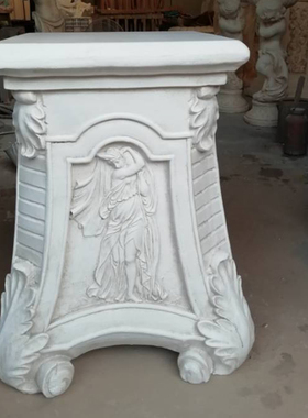 欧式雕塑花盆底座加高工艺摆件室内家居装饰品方型艺术Z罗马柱路