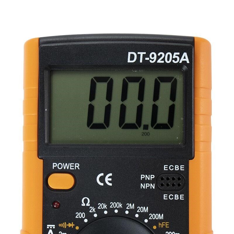 海斯迪克电流表电压表数显式万用表经典款DT9205A(配电池+测电笔)