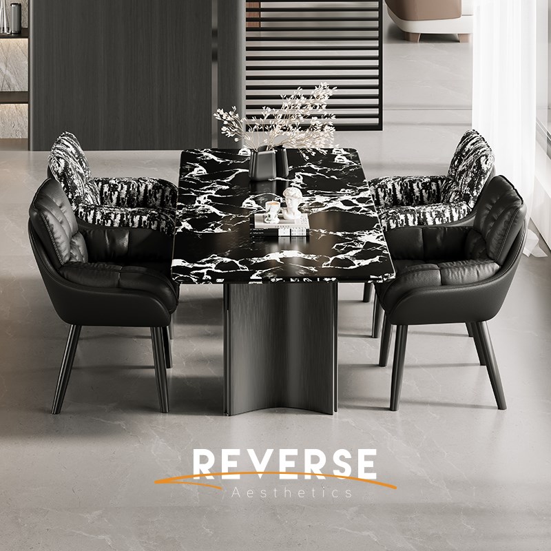 逆时针餐椅家用2025新款大板型高端加厚超舒适可拆洗酒店洽谈椅子