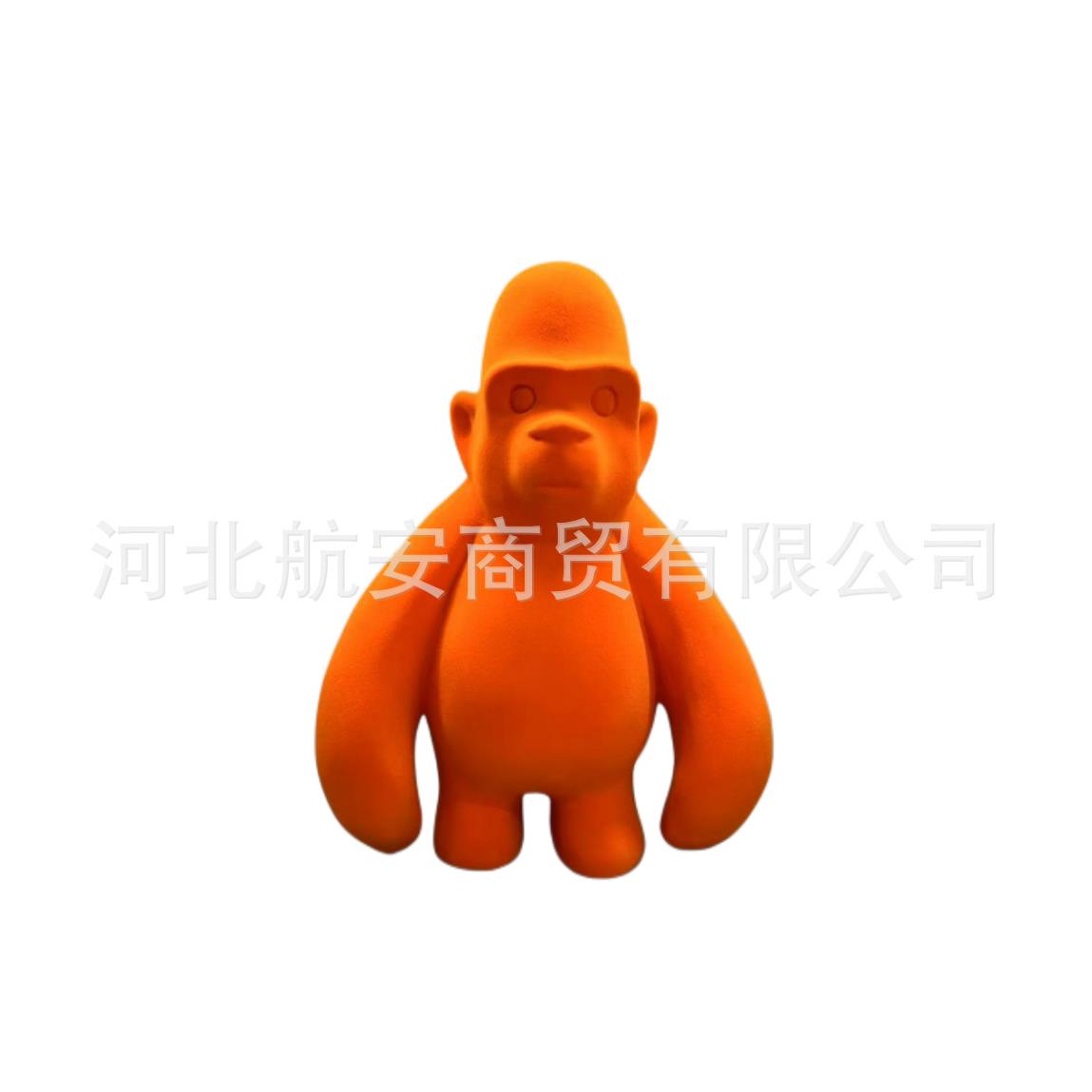 现代简约创意植绒树脂摆件样板房售楼处桌面茶几软装饰品工艺品