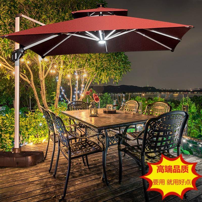 简概户外遮阳伞庭院伞露台阳台露天摆摊大型太阳伞花园室外罗马伞