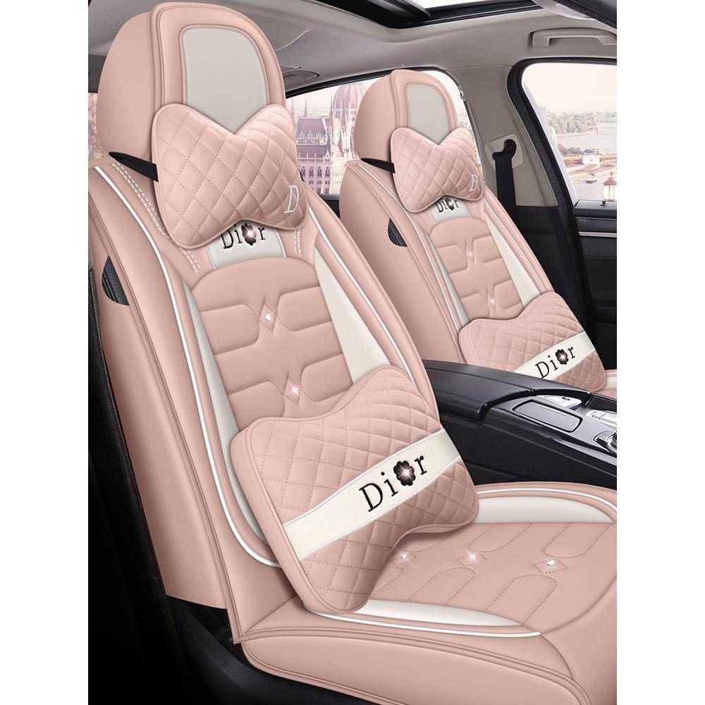 汽车坐垫四季通用全包围座椅套亚麻布艺车座套小车专用坐垫套车垫