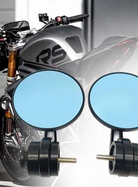 适用凯旋SpeedTRiple1200RR改装手把堵复古圆形铝合金手把镜