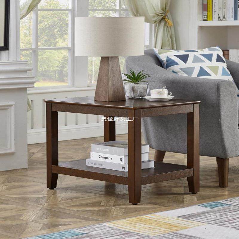 沙发边几茶几客厅边角柜简约小长桌子实木家用方几美式收纳小户型
