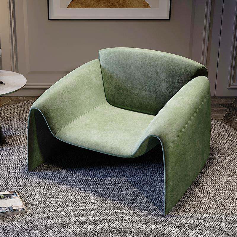 单人沙发椅懒人网红款现代设计师休闲椅子北欧轻奢极简单椅螃蟹椅