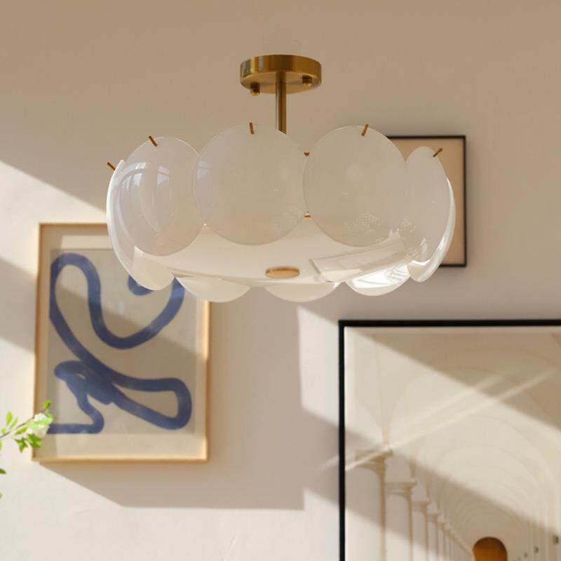 客厅吸顶灯北欧轻奢创意艺术led灯简约现代网红家用卧室房间灯具