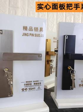 亮灰色卧室静音门锁大50静音室内木门锁具商务风实心面板把手锁