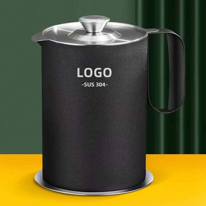 神器家用盖厨房30带油罐网大容量瓶油渣储过滤油壶不锈钢油壶4滤