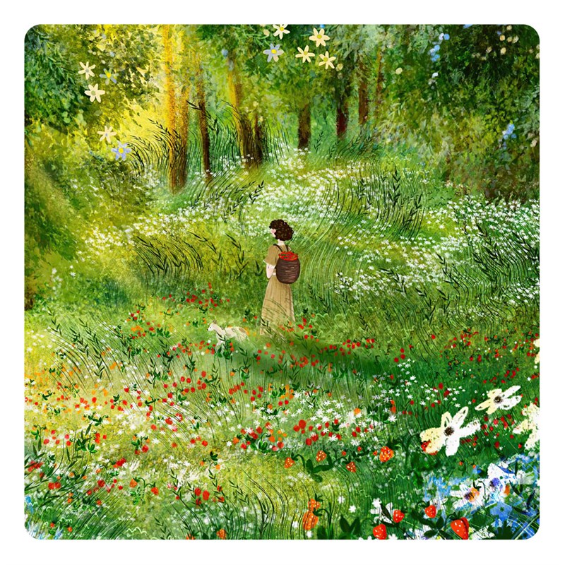 【特惠捡漏】插画师Laivi Poder复刻艺术版画治愈系田园装饰画芯