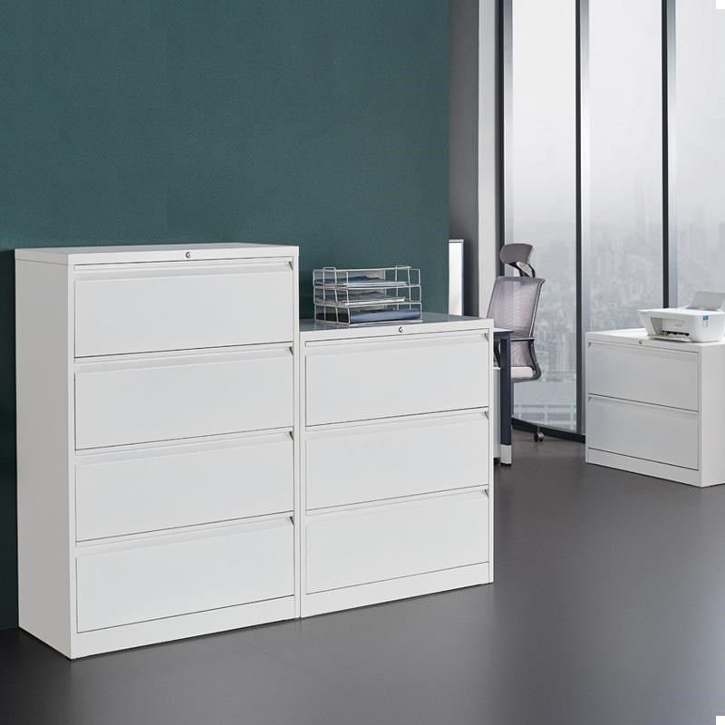 办公文件柜卡箱挂快捞档案柜铁皮收纳储物柜三四斗抽屉柜矮柜带锁