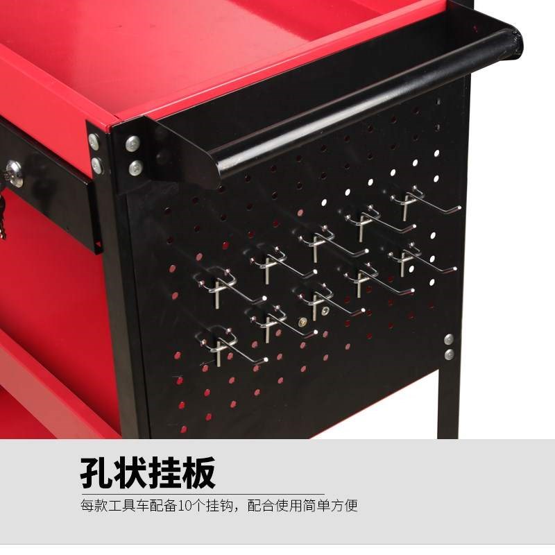 定制维修零件柜转层周手多功能小推车架子加厚汽修移动三层工具车