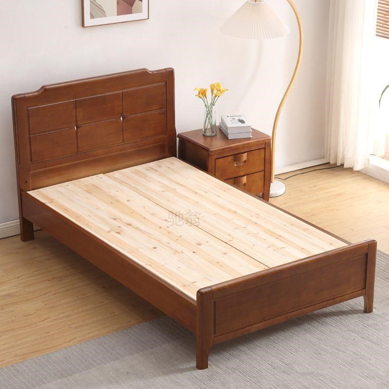 3r实木床1米1.2米硬板床宿舍家用小户型1.35m经济型1.5m