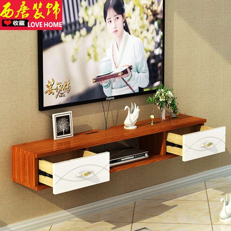 挂墙壁挂电视柜客厅电视背景墙装饰柜卧室墙上悬挂柜烤漆欧式