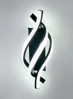 led壁灯简约白色房间卧室床头走廊过道玄关北欧楼梯阳台客厅背景