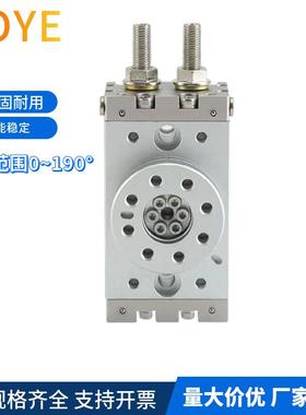 FOYE旋转摆动气缸MSQB10A气动转盘MSQA10A齿轮摆台可调可调缓冲