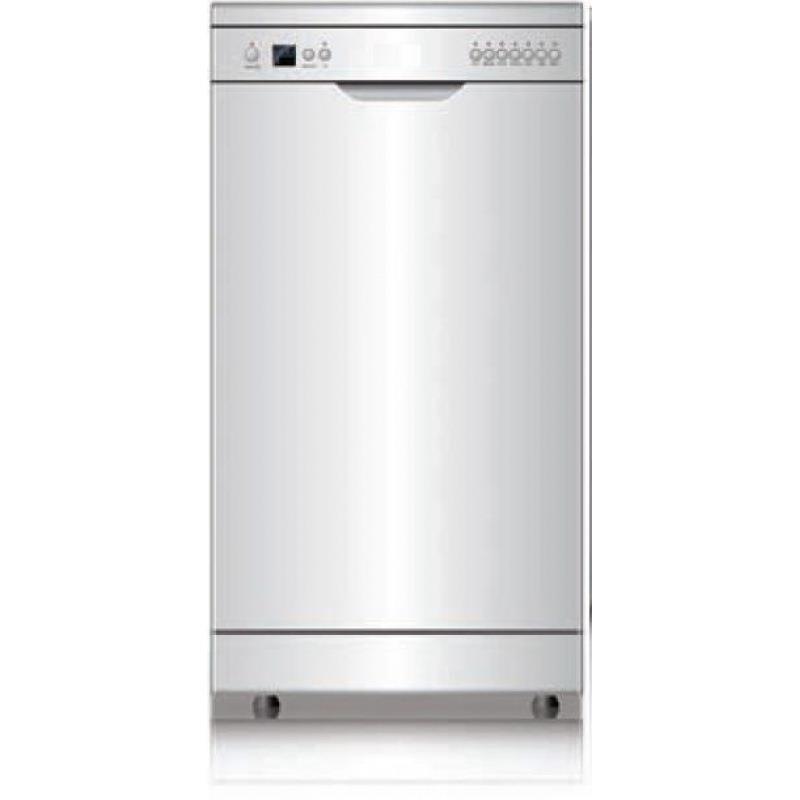 8套独立式银色洗碗机样机带半载洗，顶喷嘴，LED，延时功能