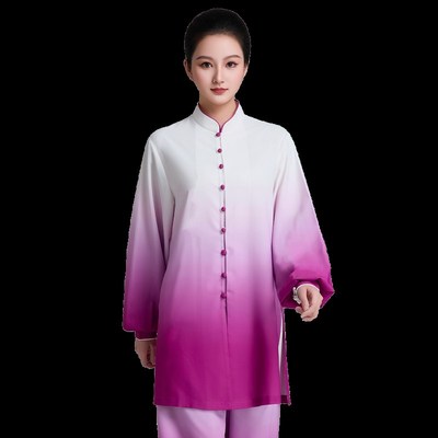行云堂渐变彩绘太极服女2025新款女款男款表演八段锦练功服女春夏