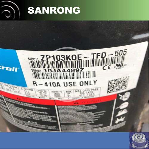 EMERSON艾默生谷轮涡旋冷库制冷压缩机ZP103KCE-TFD-522