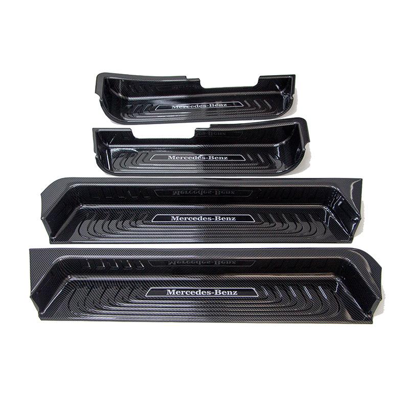 适用于奔驰威霆V260门槛条改装迎宾踏板车门保护条内饰改装饰条用