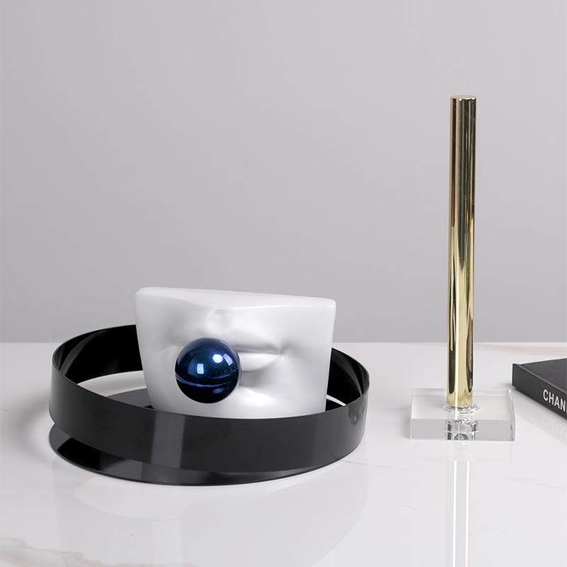 简约树脂嘴巴吹泡泡克莱因蓝摆件书房书柜趣味软装饰品样板房摆设,鲜花速递/花卉仿真/绿植园艺,割草机/草坪机,淘宝优惠券,粉丝福利购,淘宝优惠卷