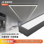 led长条灯方通灯办公室线条灯健身房商场无缝拼接条形灯照明