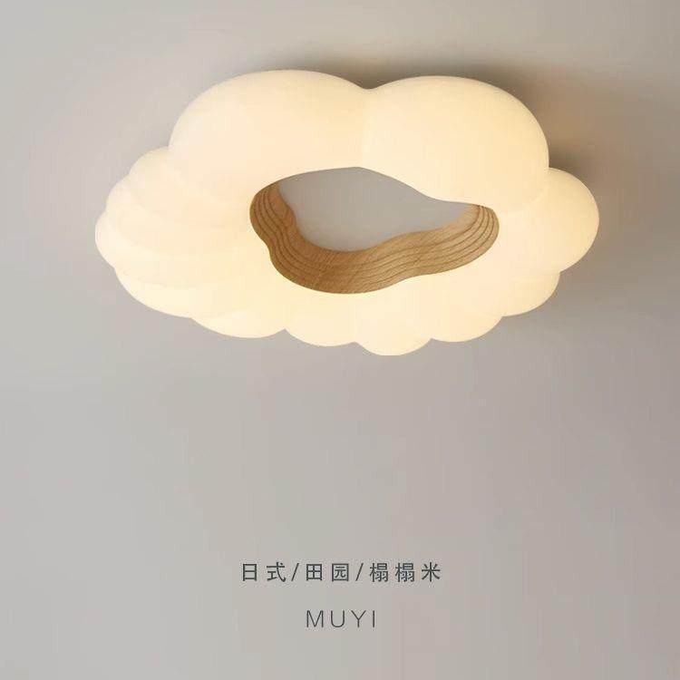 奶油风卧室灯花朵儿童房原木吸顶灯北欧温馨浪漫房间灯具简约现代,鲜花速递/花卉仿真/绿植园艺,割草机/草坪机,淘宝优惠券,粉丝福利购,淘宝优惠卷