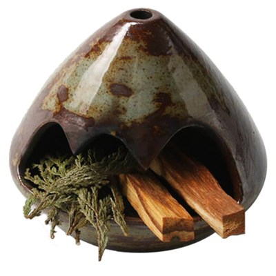 跨境秘鲁圣木燃烧托盘 Palo Santo holder鼠尾草支架陶瓷香薰炉器
