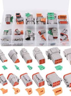 152PCS盒装DT系列2-12孔汽车连接器/公母防水线束接插件