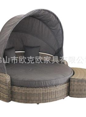 藤椅沙发茶几三件套组合户外露天创意庭院室民宿花园藤编家具T702