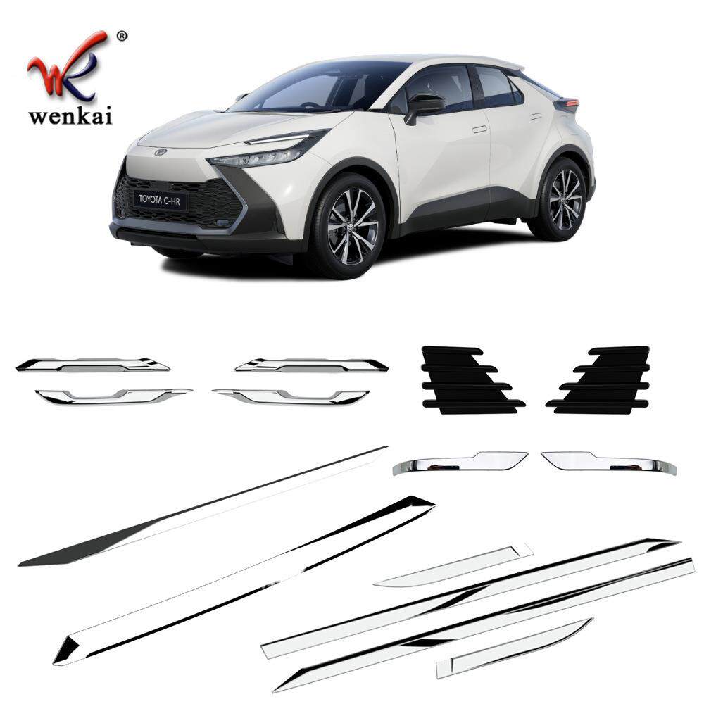 适用于24款欧版CHR改装前后保险杠防撞车身饰条外饰汽车用品