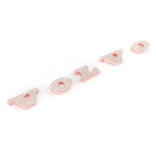 适用于沃尔沃XC60XC90S90XC40S60装 车尾标金属水钻石后备箱 饰改装