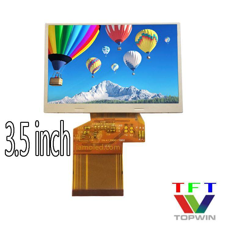 3.5英寸液晶RGB显示屏横屏全视角320x240全彩色工业级别topwin