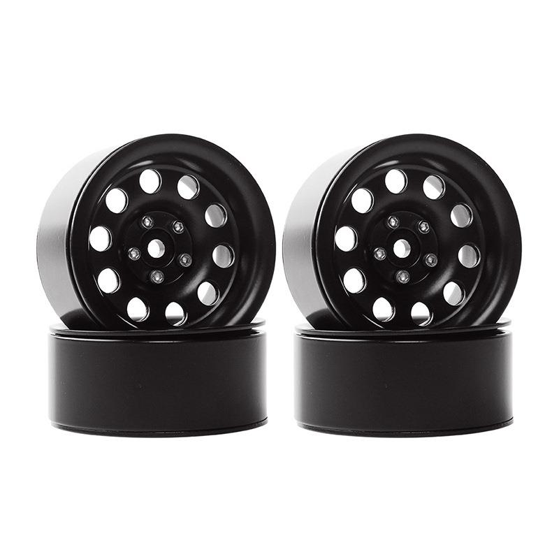 复古仿真2.2寸免粘金属轮毂攀爬车轮毂适用TRX4SCX10遥控车配件