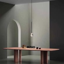 轻奢极简实木长桌设计师餐桌办公桌创意书桌个性洽谈桌艺术感桌子