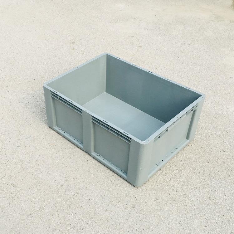 供应800-340圆角包角塑料物流箱加厚可配翻盖外径800*600*340mm