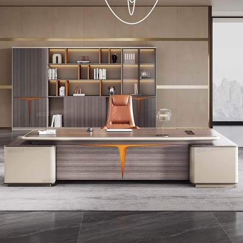 老板桌时尚现代总经理办公桌椅组合办公室总裁桌大班台办公家具