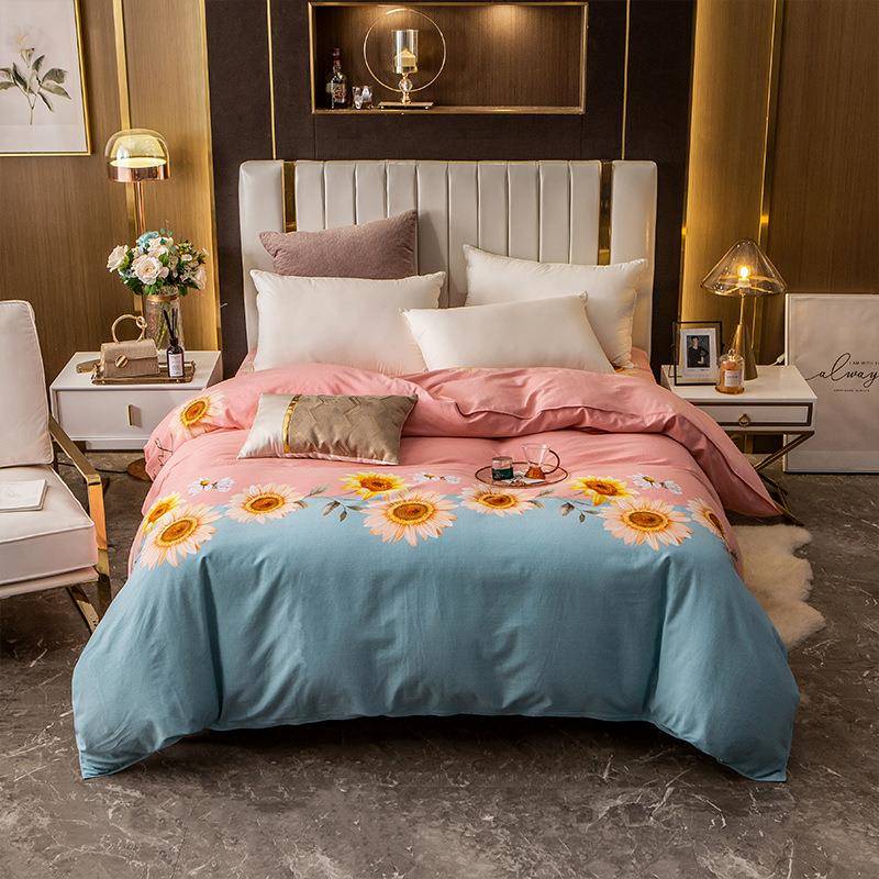 全棉加厚磨毛斜纹全棉被套单人双人被罩加大被套单品被套