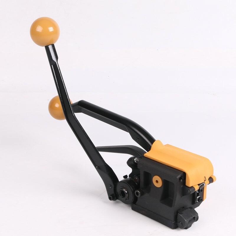 钢带A333免扣打包机手动16-19毫米无扣拉紧器打包机