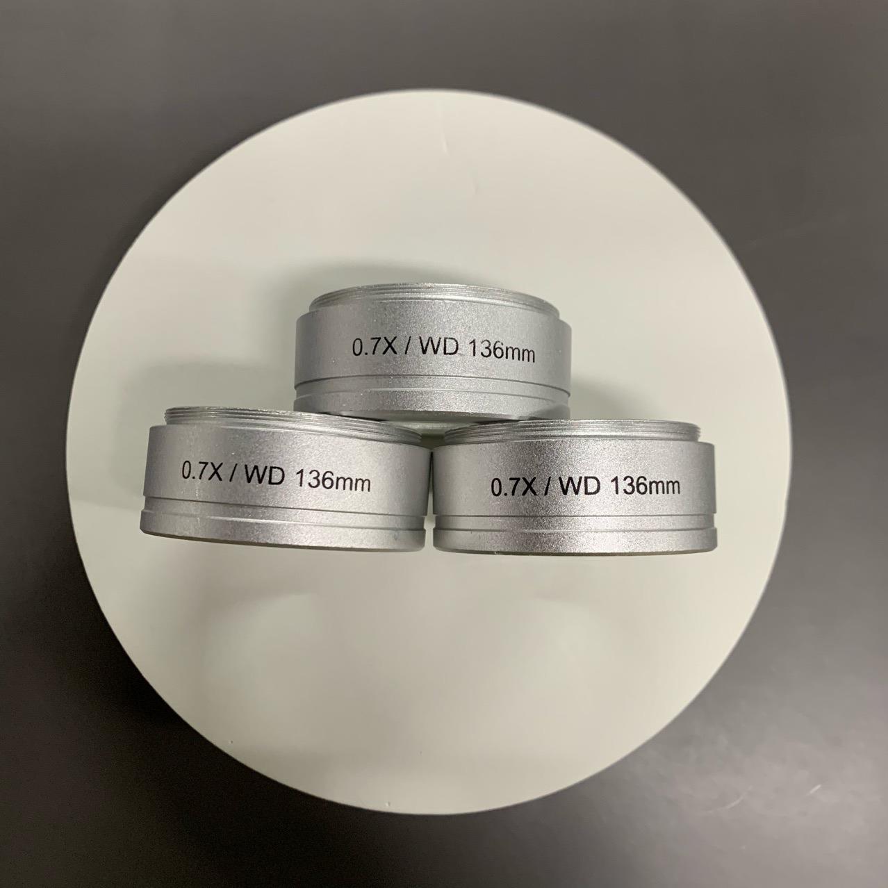 0.7X/WD136MM立体显微镜辅助物镜220mm工作距离显微镜