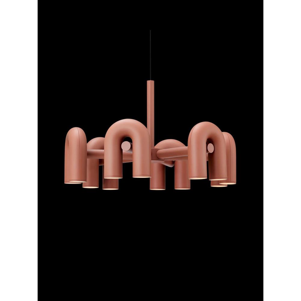 设计师样板房北欧后现代简约民宿客厅餐厅灯卧室个性U型水管吊灯