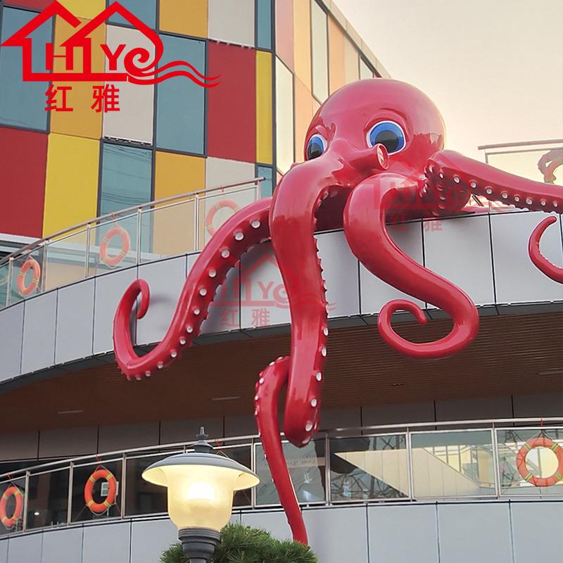 玻璃钢大型IP卡通雕塑城市景观摆件商场美陈形象公仔户外广场装饰