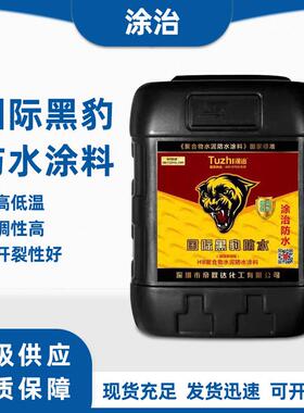 卫生间水池补漏防水材料黑豹js聚合物水泥防水涂料屋顶大面积防水